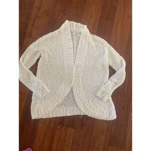 Motherhood Maternity Cream Cozy Soft Open Front Cardigan Sweater Size xs